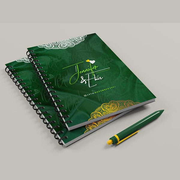 Hard-cover jotter printing